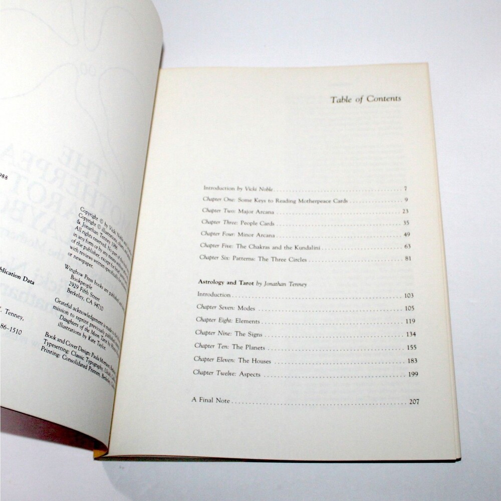 The Motherpeace Tarot Playbook + Round Deck 1988 1983 Vicki Noble Karen Vogel - Picture 4 of 9